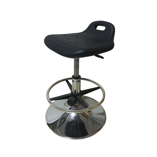 Height adjustable circle lab stool