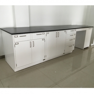 China laboratory furniture supplier products floor mounted steel lab bench