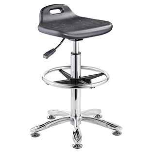 High quality Height adjustable PU cushion lab stool