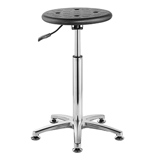 Aluminium alloy & Pu material height adjustable lab chair lab stool